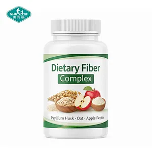 Nutrifirst OEM Vegan Fiber Complex Capsules with Psyllium, Oat & Apple Pectin for Digestive & Gut Health