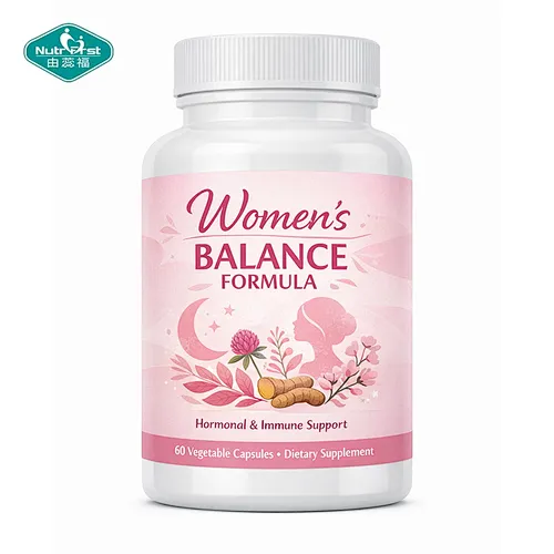 Nutrifirst OEM Women's Hormone Balance Herbal Supplement with Turmeric, Red Clover, Dong Quai & Chasteberry