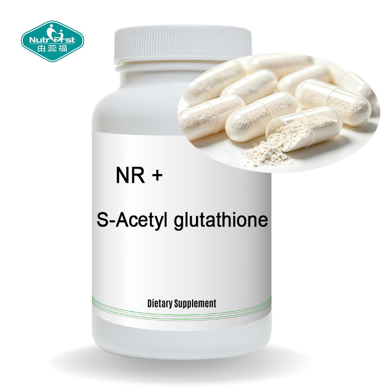 Cellular Wellness & Skin Support NR S-Acetyl Glutathione Antioxidant Supplement Capsule