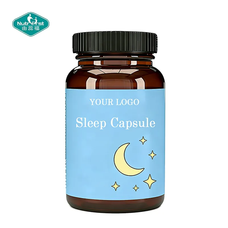 Natural Sleep & Relaxation Capsules with Melatonin  L-Theanine GABA & 5-HTP  for Stress & Mood Support