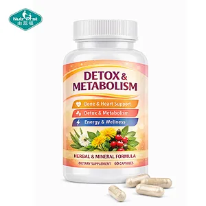 Nutrifirst OEM Detox & Metabolism & Heart Support Herbal Supplement with Vitamins Minerals & Green Tea Extract