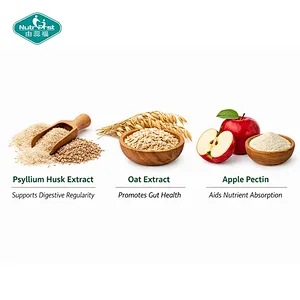 Nutrifirst OEM Vegan Fiber Complex Capsules with Psyllium, Oat & Apple Pectin for Digestive & Gut Health