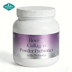 Suplemento de colágeno bovino para la salud digestiva de marca privada con prebióticos y fibra de guisante
