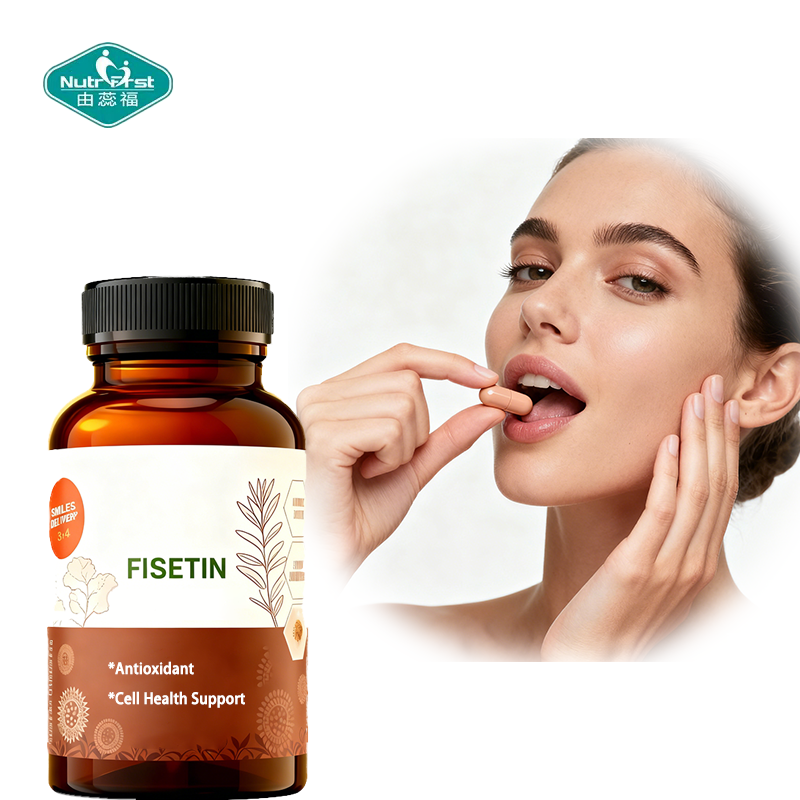 Nutrifirst OEM Private Label High Purity Fisetin 100mg Capsule for Antioxidant & Support Cellular  Health