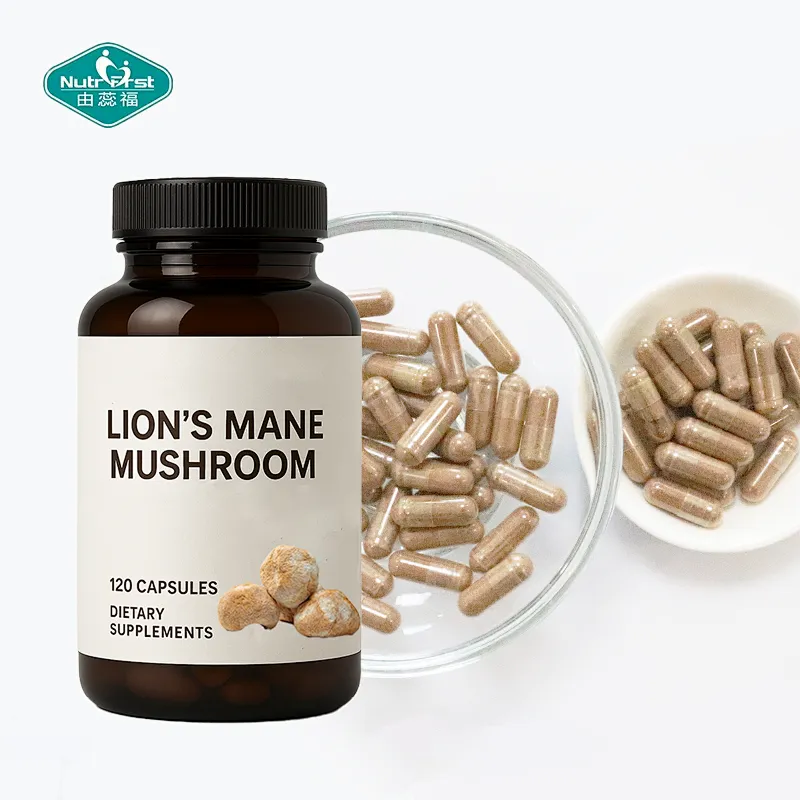 Lions Mane Mushroom Capsules | Natural Hericium Erinaceus Extract | Brain & Focus Support | OEM Dietary Supplement Manufacturer