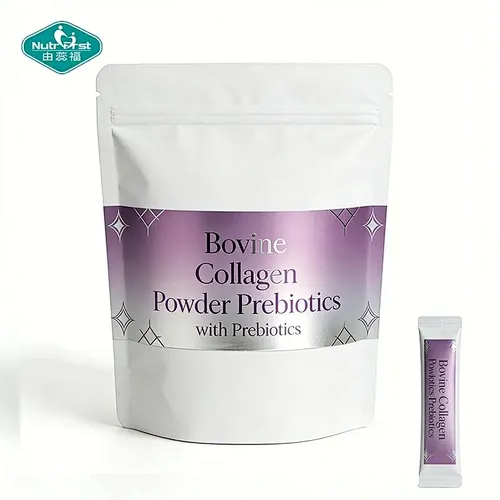 Private Label Digestive Health Bovine Collagen Supplement with Prebiotics and Pea Fiber