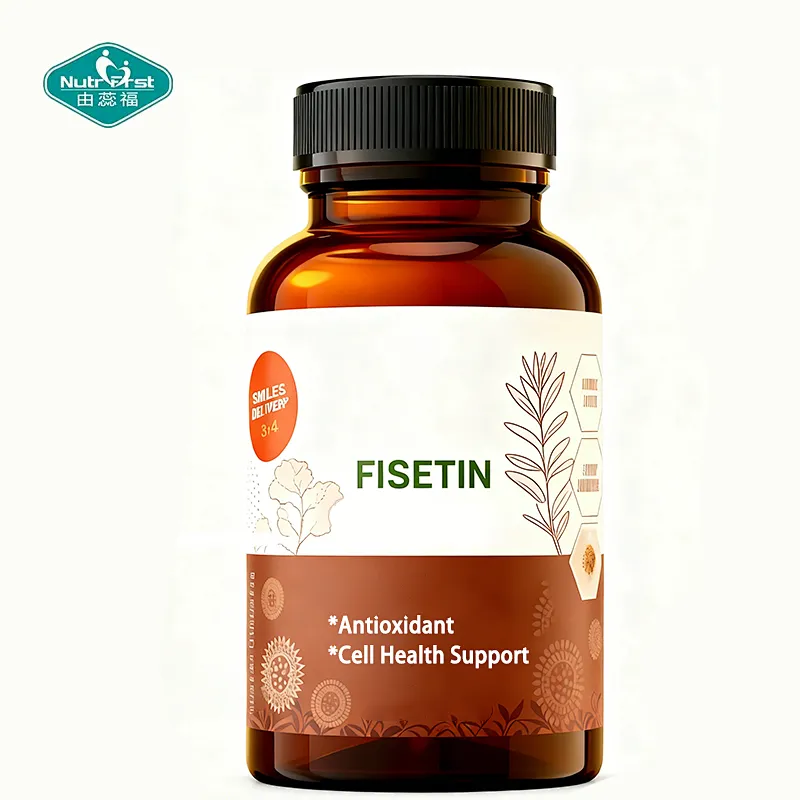 Nutrifirst OEM Private Label High Purity Fisetin 100mg Capsule for Antioxidant & Support Cellular  Health
