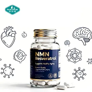 Cápsulas antienvejecimiento de resveratrol Nmn, fábrica certificada GMP, etiqueta privada y OEM/ODM disponibles