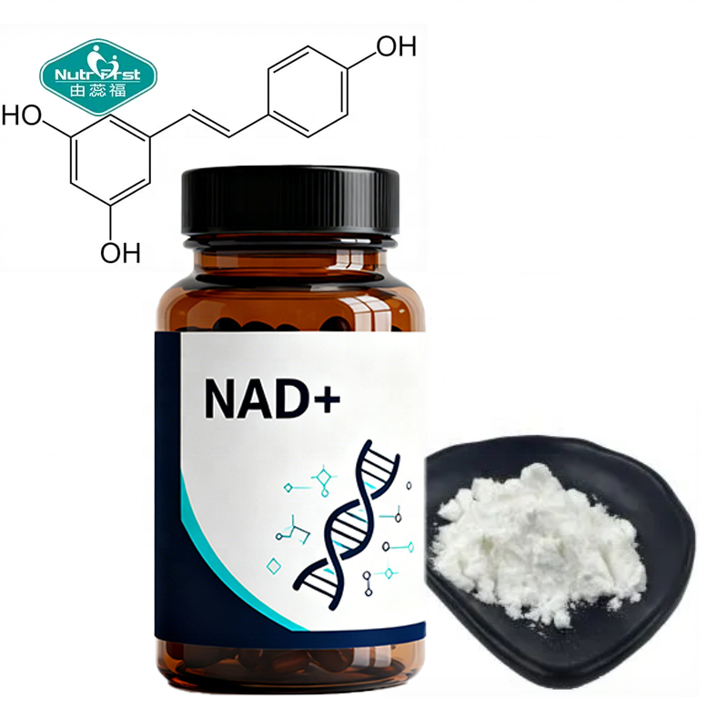 Nutrifirst OEM Supplement Factory NAD+ with Trans-Resveratrol Capsules for Antioxidation Wellness Support