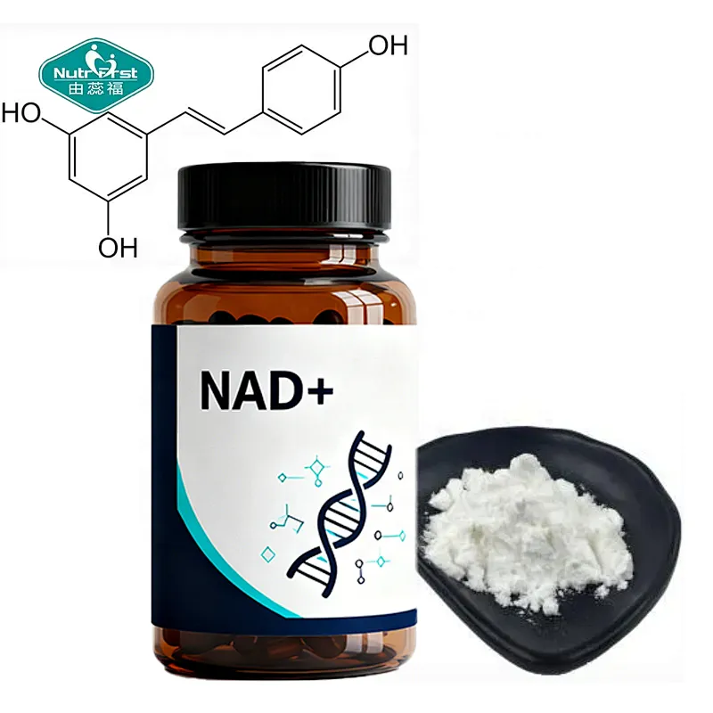 Nutrifirst OEM Supplement Factory NAD+ with Trans-Resveratrol Capsules for Antioxidation Wellness Support