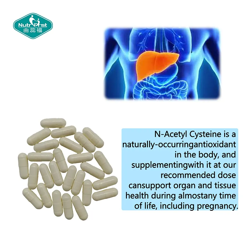 Nac N-Acetyl Cysteine Capsules Supports Liver Detox Lung Health Non-GMO Gluten Free