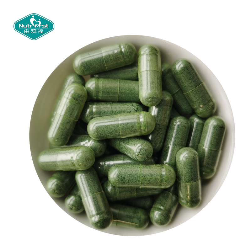 Nutrifirst Vegan Capsules High Protein Broken Cell Wall Natural Chlorella Spirulina Tablet Capsule