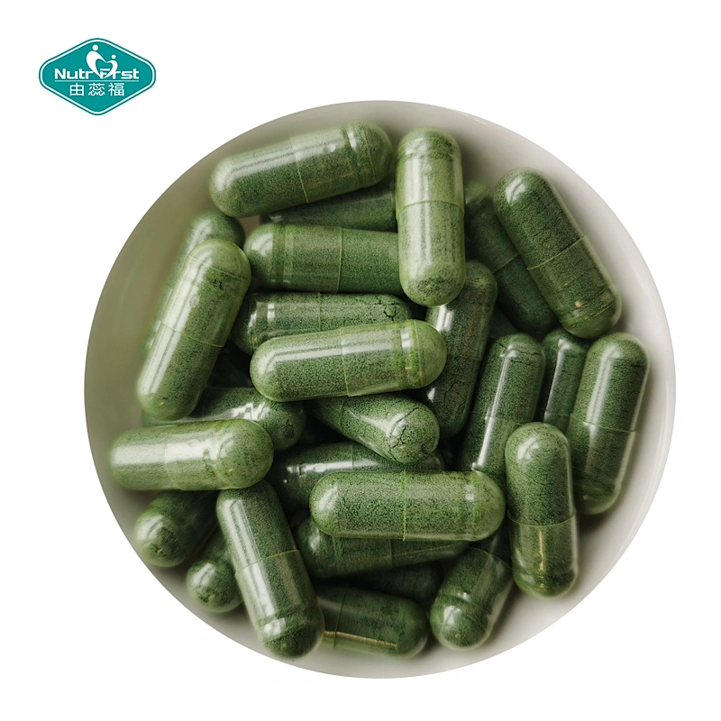 Nutrifirst Vegan Capsules High Protein Broken Cell Wall Natural Chlorella Spirulina Tablet Capsule