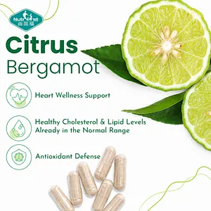 Nutrifirst OEM Natural Citrus Bergamot Extract 600mg Capsules Heart Health  Balance Antioxidant Supplement