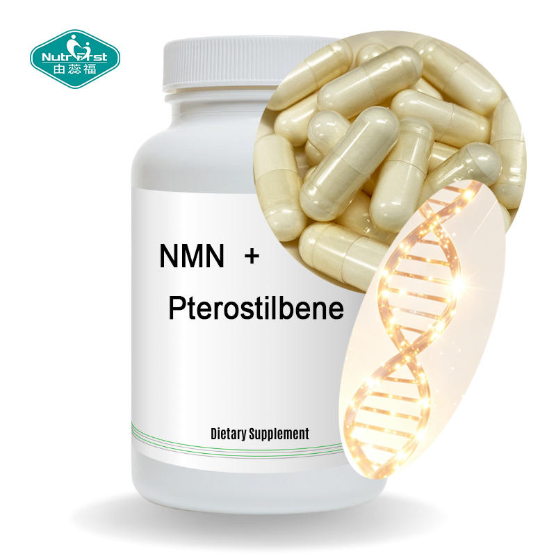 Supports Longevity Cellular Energy Nmn Pterostilbene Supplement Vegan Capsules