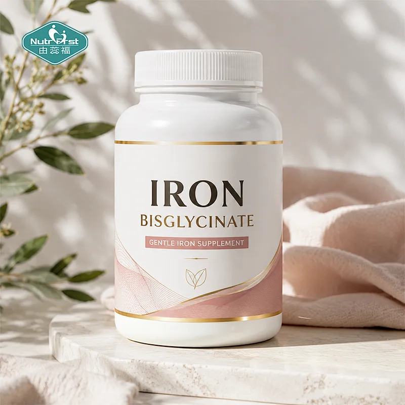 OEM Private Label Iron Bisglycinate Chelate Capsules for Iron Supplement and Daily Wellness