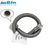 304 Stainless Steel Bathroom Wire Metal Braided Flexible Hose pipes With Double Brass Nuts