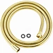 304 stainless steel Golden double buckle tube plating chrome polished brass flexible shower head hose
