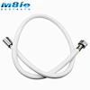 White PVC Washing Machine Water Inlet Connector Flexible Hose With Brass Nuts