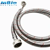 Stainless steel braided hoses Red Blue Stripe Washing Machine Pipe/Hose with 90 Elbow Nut