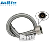 304 Stainless Steel Bathroom Wire Metal Braided Flexible Hose stainless steel pipes With Double Brass Nuts