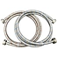 Red Blue Stripe washing machine inlet hose stainless steel braided hoses with 90 Elbow Nut