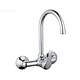 Single Handle Wall Mounted tap mixer Kitchen Faucets