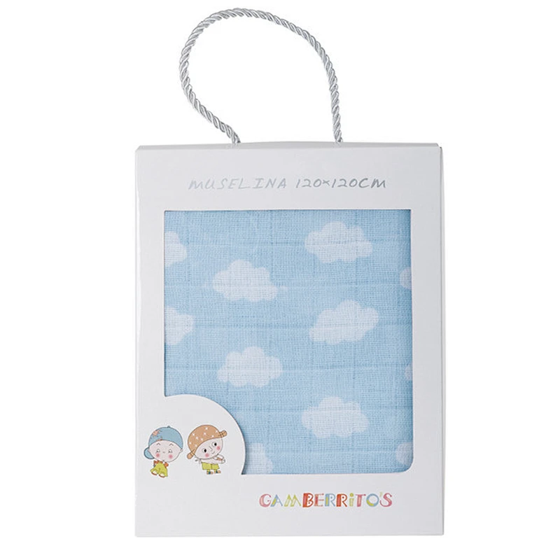 GOTS certified Organic cotton baby muslin swaddle blanket