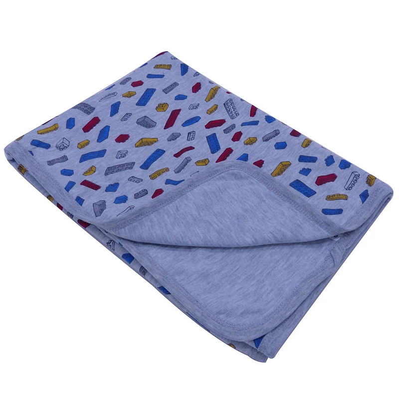 Venta al por mayor de diseño personalizado doble capas 100% algodón Entrelazar Manta de bebé