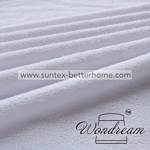 Housse de matelas en coton en bambou en tissu éponge Housse de matelas imperméable