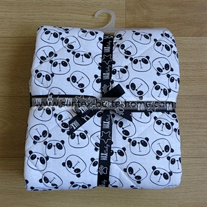 Panda Printed Baby Quilt 100%Cotton Quilted Baby Blanket