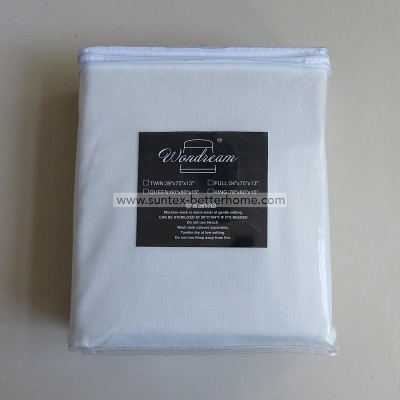 100% PP tissu non tissé Housse de matelas Protecteur de matelas Housse de matelas étanche