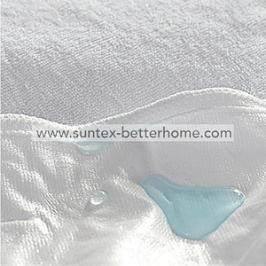 Vente en gros 100% polyester éponge tissu imperméable matelas protecteur