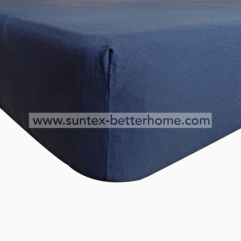 Drap-housse en microfibre 100% polyester brossé de couleur unie