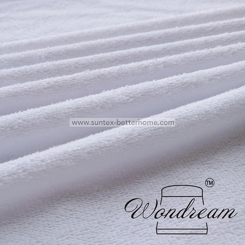 Emballage imperméable de matelas de tissu de bambou de coton d'éponge de preuve de punaise de lit