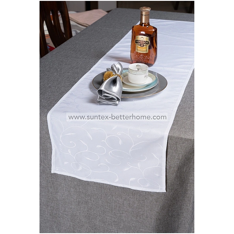 50/50 poliéster algodón jacquard camino de mesa para la decoración del hogar