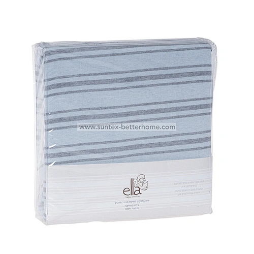 Ensemble de housse de couette bébé broderie 3PCS Ensemble de literie pour jeune bébé pour dormir