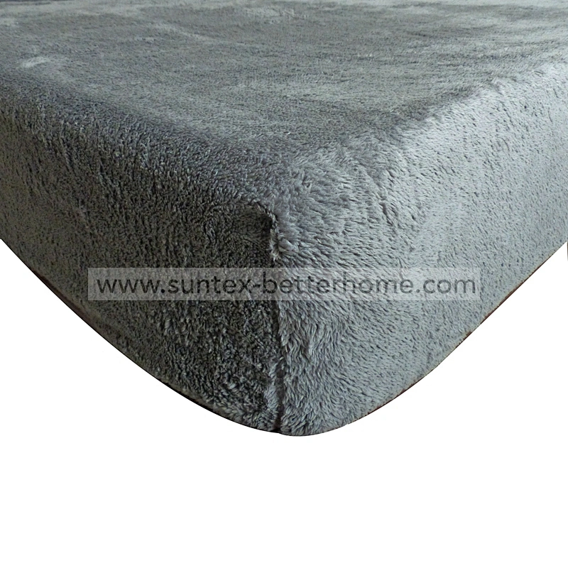 100% poliéster Teddy Fleece Fitted Sheet Venta al por mayor Funda de colchón Protector de colchón