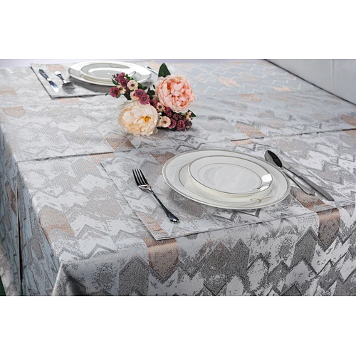 Juego de mantel y mantel de mesa Jacquard con mantel individual