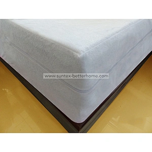 Emballage imperméable de matelas de tissu de bambou de coton d'éponge de preuve de punaise de lit