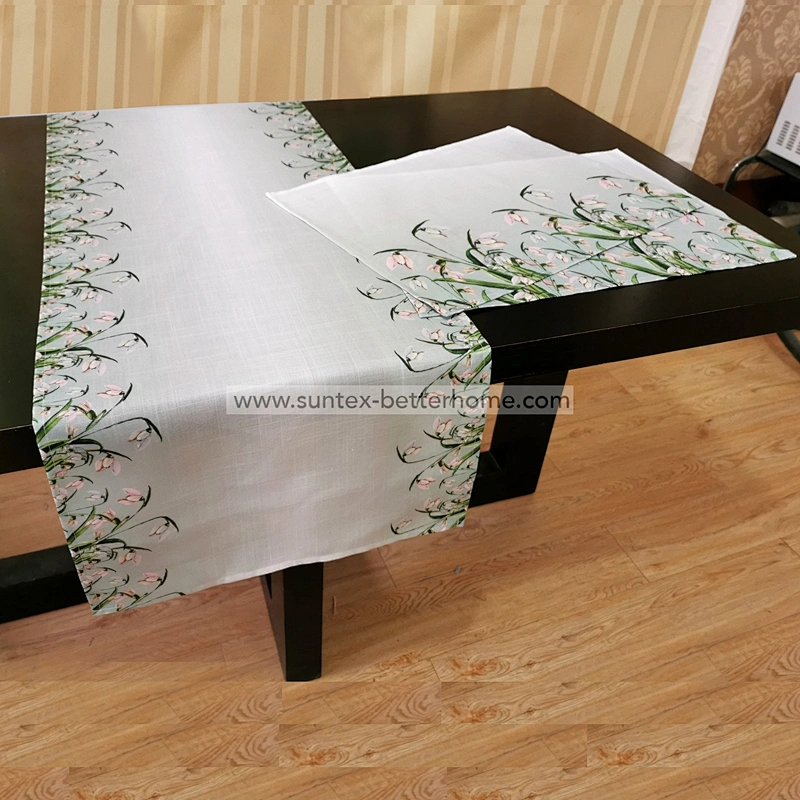 Ensemble de tapis de table et de napperon de table imprimés en gros de linge de table
