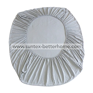 Drap-housse en microfibre 100% polyester brossé de couleur unie