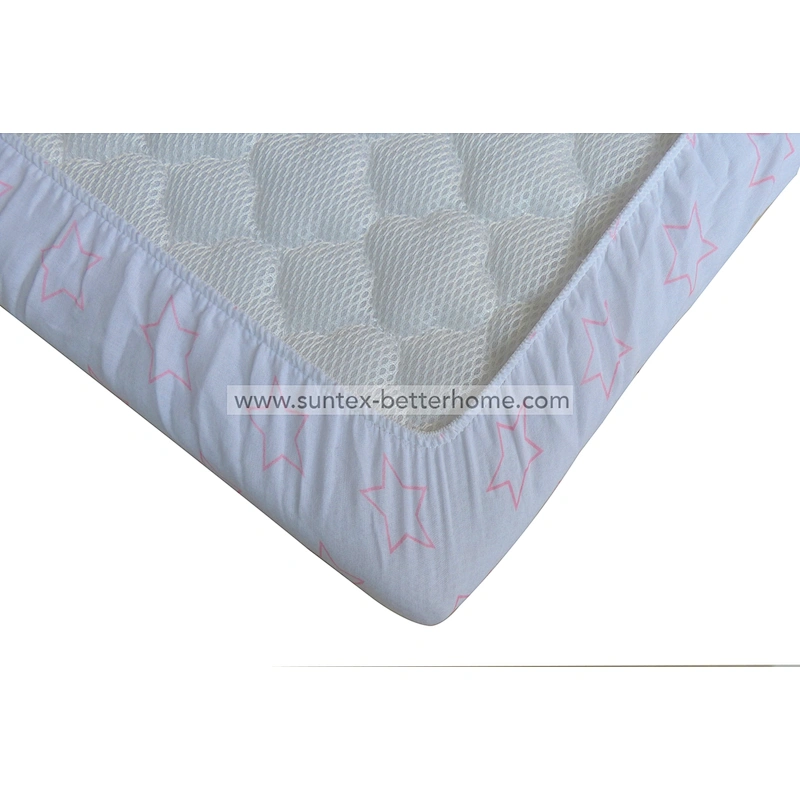 Sábana ajustable para cuna a prueba de agua personalizada Sábana para cuna de muselina 100% algodón
