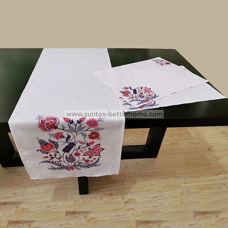 Ensemble de chemin de table et set de table imprimés décoratifs pour la salle à manger