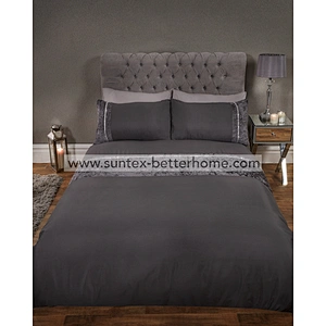 Ensemble de housse de couette en velours diamant Ensemble de literie en microfibre pour la maison