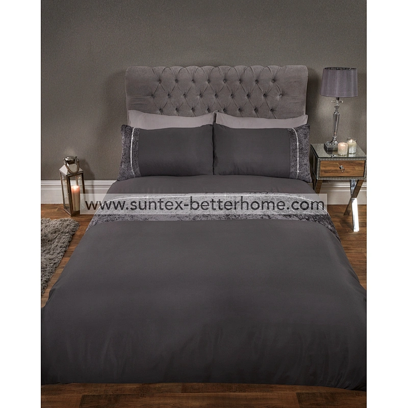 Ensemble de housse de couette en velours diamant Ensemble de literie en microfibre pour la maison