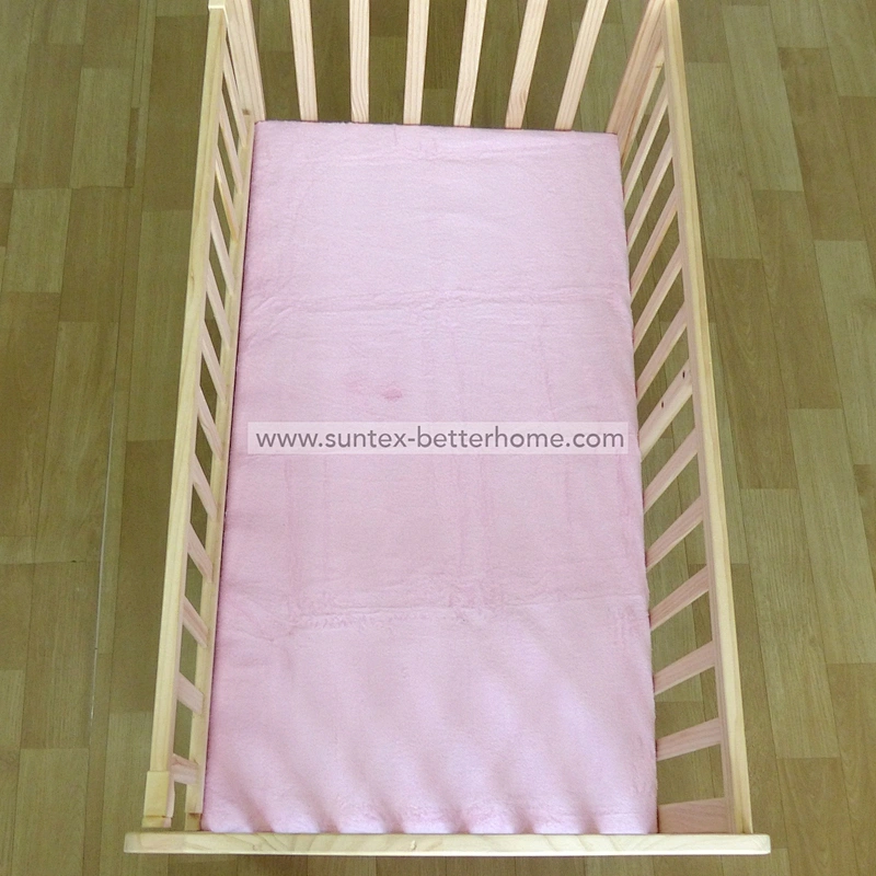 Custom 100% Cotton Terry Fabric Waterproof Baby Crib Fitted Sheet