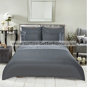 Ensemble de housse de couette en velours diamant Ensemble de literie en microfibre pour la maison