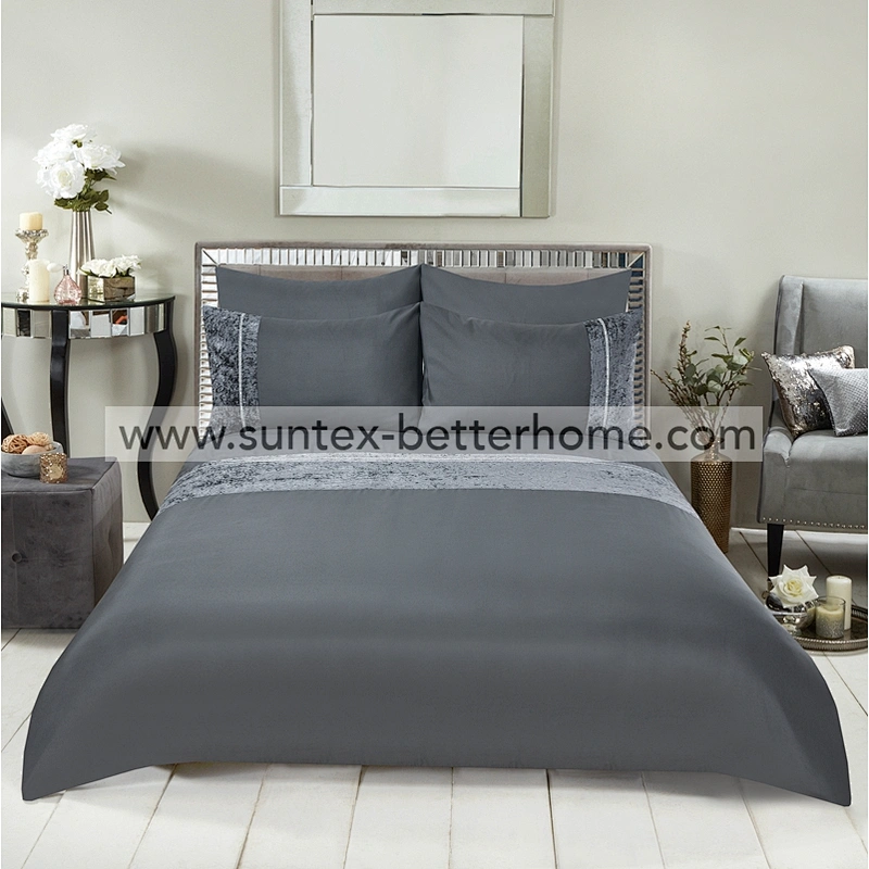 Ensemble de housse de couette en velours diamant Ensemble de literie en microfibre pour la maison
