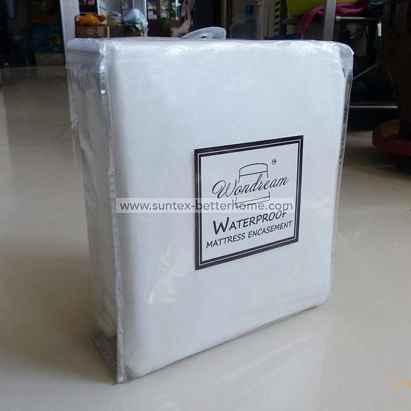 100% PP tissu non tissé Housse de matelas Protecteur de matelas Housse de matelas étanche